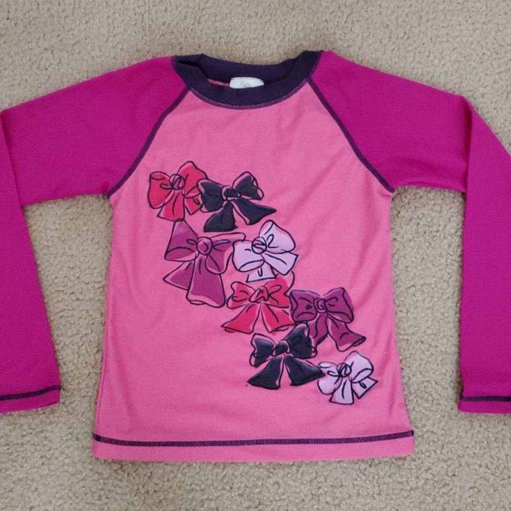 Hanna Anderson Girl's Rash Guard - Picture 2 of 5